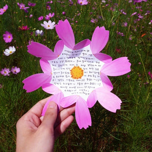 Cosmos - Flower Folding Card