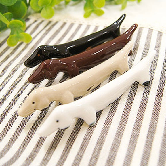B Dachshund Chopstick Holder Chopsticks Rest For Hotel Restaurant Dining Table Decoration Chop Stick Stand Tableware - View #9