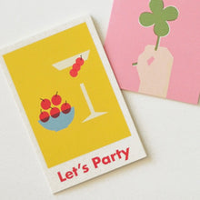 Load image into Gallery viewer, Let&#39;s Party Cherry Card