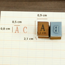 Load image into Gallery viewer, Upper Case Alphabet and Number Stamp Set (42 Pieces)