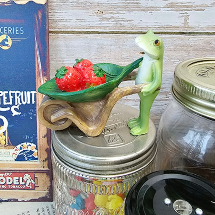 Strawberry Frog Miniature Figurines