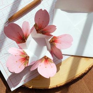 Almond Blossom - Flower Folding Card