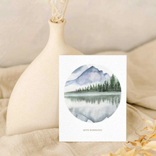 Load image into Gallery viewer, Lake  - With Sympathy Greeting Card