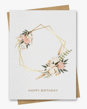 Load image into Gallery viewer, Boho Gold Hoop - Birthday Greeting Card
