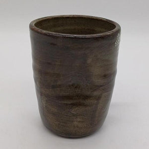 Brown Buncheong -  Large White Tree Ceramic Mug