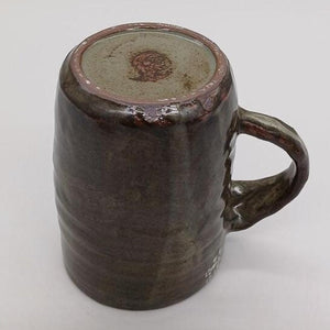 Brown Buncheong -  Large White Tree Ceramic Mug