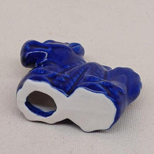 Load image into Gallery viewer, Blue Glaze Dragon - Miniature Ceramic Figurine