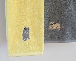 40x80 Embroidered Towel - (2P) 01 Cat