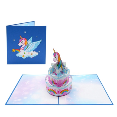 Pegasus Birthday Cake - Pop Up