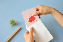 Load image into Gallery viewer, Strawberry Cake - Greeting Card