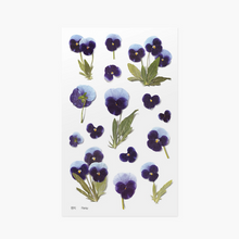 Load image into Gallery viewer, Pressed Flower Sticker - Pansy
