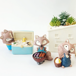 Miniature Cookout Fox Set