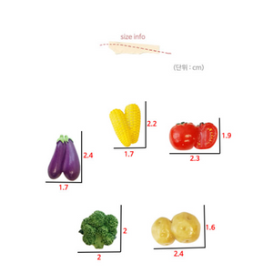 Vegetable Magnets - 5 Piece Set