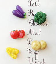 Load image into Gallery viewer, Vegetable Magnets - 5 Piece Set