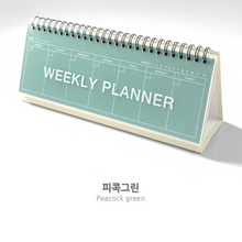 Load image into Gallery viewer, Colour Standing Weekly Planner (Undated)