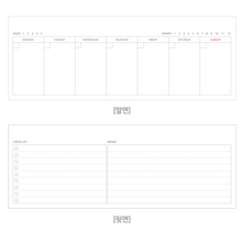 Load image into Gallery viewer, Colour Standing Weekly Planner (Undated)