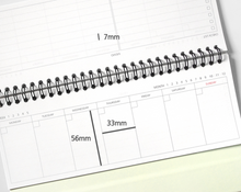 Load image into Gallery viewer, Colour Standing Weekly Planner (Undated)