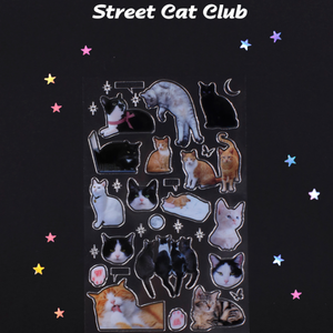 Silver and Street Cat Club Stickers