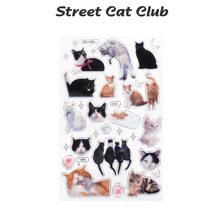 Load image into Gallery viewer, Silver and Street Cat Club Stickers