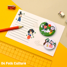 Load image into Gallery viewer, Hello Seoul - Badge Card - Folk Culture
