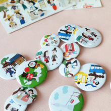 Load image into Gallery viewer, Hello Seoul - Badge Card - Chosun Life