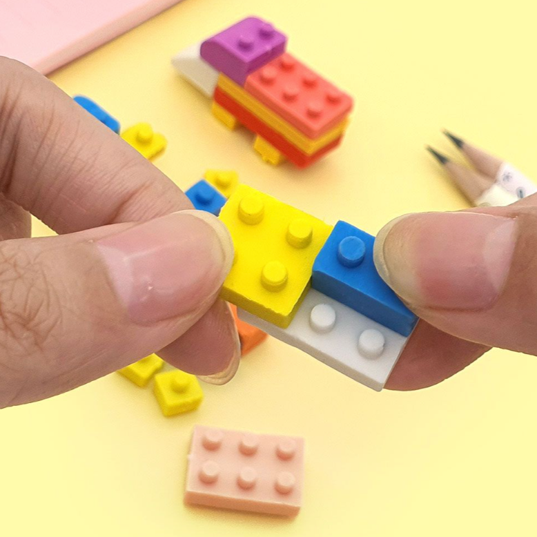 Building Block Eraser Set – Hanji Gifts