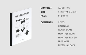 Doodle Monthly Undated Planner - Iconic