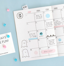 Load image into Gallery viewer, Doodle Monthly Undated Planner - Iconic
