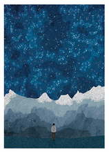 Load image into Gallery viewer, Alpine Night Sky Postcard