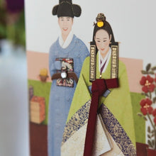 Load image into Gallery viewer, Traditional Hanbok Couple - Greeting Card