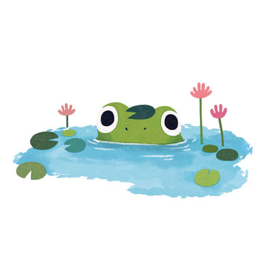 Hoppy Birthday Frog - Greeting Card