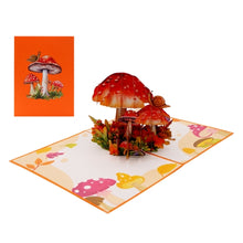 Load image into Gallery viewer, Mushroom and Snail - Pop Up Card