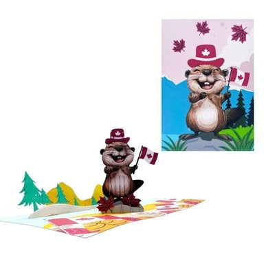 Canadian Beaver - Pop Up Card