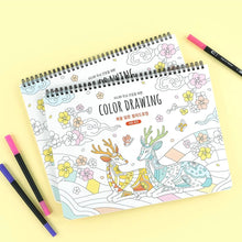 Load image into Gallery viewer, Good Luck Colour Drawing - Easy - Colouring Book