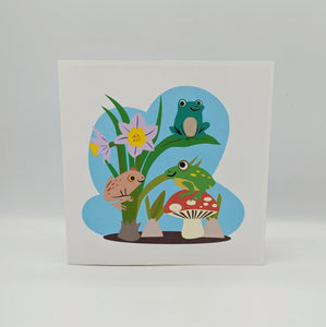 Froggy Pond Pop Up Card