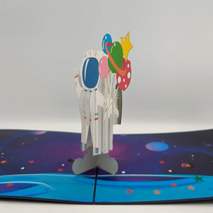 Happy Birthday Astronaut Pop Up Card