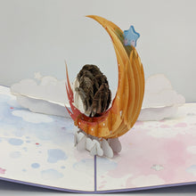 Load image into Gallery viewer, Hedgehog Moon Pop Up Card