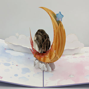 Hedgehog Moon Pop Up Card