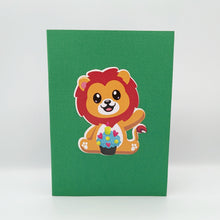 Load image into Gallery viewer, Happy Birthday Lion Pop Up Card