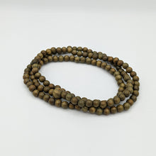 Load image into Gallery viewer, Green Wood 4mm Bracelet