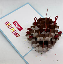 Load image into Gallery viewer, Birthday Cake - Pop Up Card
