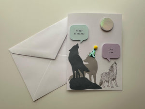 Wolf Pack Birthday - Greeting Card