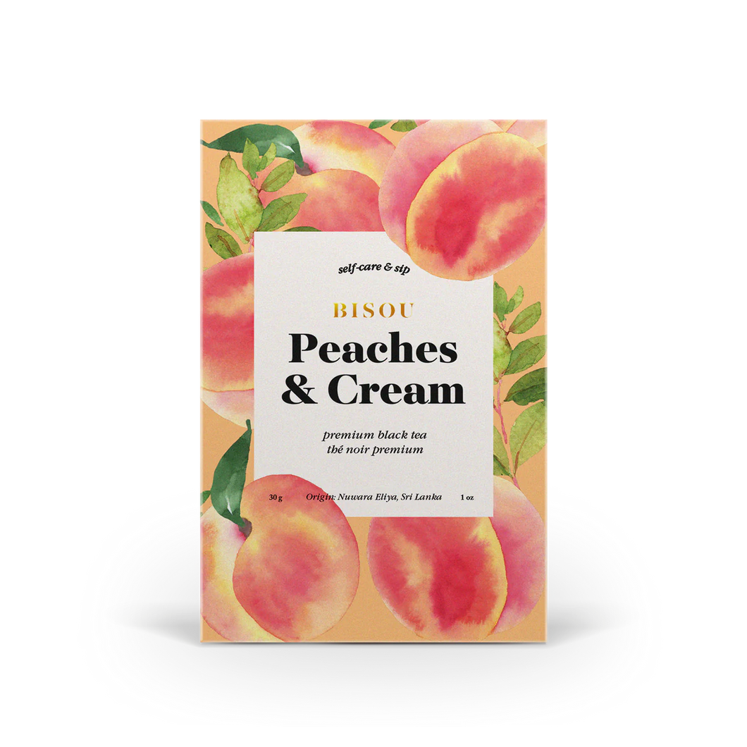 Peaches & Cream - Premium Black Tea - Bisou Bar