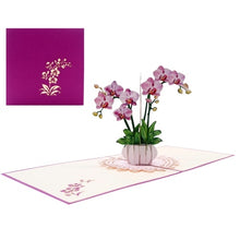 Load image into Gallery viewer, Orchid Plant - Pop Up Card