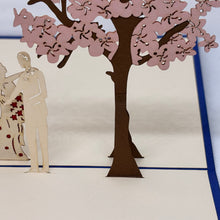 Load image into Gallery viewer, Cherry Blossom Wedding - Pop Up Card