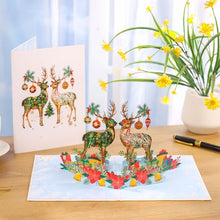 Load image into Gallery viewer, Ornament Reindeer- Pop Up Card