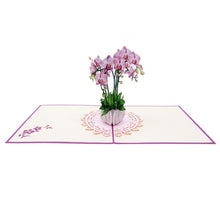 Load image into Gallery viewer, Orchid Plant - Pop Up Card