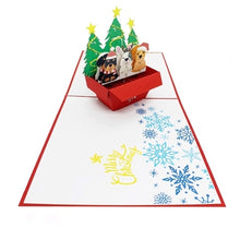 Load image into Gallery viewer, Christmas Pups - Pop Up Card