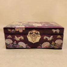 Load image into Gallery viewer, Flowers and Butterflies - Medium Mother of Pearl Box