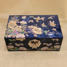 Load image into Gallery viewer, Flowers and Butterflies - Medium Mother of Pearl Box